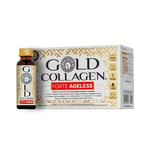 MINERVA RESEARCH Gold Collagen Forte Ageless - Anti-aging supplement 10 Vials