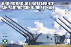 Takom 5015 - 1:72 Uss Missouri Battleship MK.7 16 ''/ 50 Gun Tourelle No.1 -