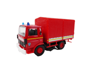 Renault Bâché Pompier 1/60 Solido Voiture Camion Miniature 509110