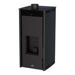 Poêle à pellet - sans electricite - free 6 kW couleur noire