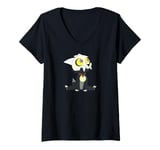 Womens Sitting King The Owl House V-Neck T-Shirt