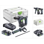 Bhc 18-Basic marteau perforateur sans fil 18 v 1.8 j sds Plus Brushless + 1x batterie 4.0 Ah + chargeur + systainer - Festool