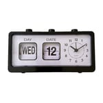 2X(Mechanical Alarm Clock Novelty Flip Clock Desktop Digital Clock with1949