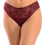 DIM Culotte Femme Dentelle Generous Essentiel x1, Rubis Foncé, L