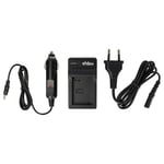 vhbw Chargeur compatible avec Samsung NX2030, NX300, NX300M, NX210 caméra caméscope action-cam + câble de voiture + témoin de charge 8,4 V