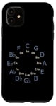 iPhone 11 Circle Of Fifths/Fourths Music Theory Tool for Musicians Case