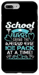 Coque pour iPhone 7 Plus/8 Plus School Nurses Saving The World One Ice Pack At A Time