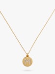 kate spade new york Mini Initial Pave Cubic Zirconia Pendant Necklace