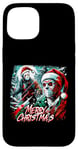 iPhone 15 Merry Christmas Festive Slasher Candy Cane Menace Case