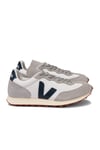 Veja Mens Rio Branco Alvomesh Nautico Trainer Gravel/Nautico - Grey Cotton - Size UK 8