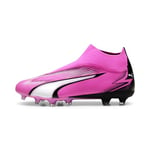 Puma Men Ultra Match+ Ll Fg/Ag Soccer Shoes, Poison Pink-Puma White-Puma Black, 42.5 EU