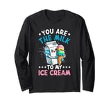 Funny Italian Food Milk Gelato Ice Cream Long Sleeve T-Shirt