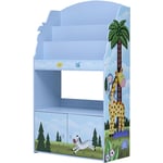 Bibliothèque enfant avec placard de rangement en bois bleu Fantasy Fields TD-13394SS - Multicolore