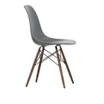 Vitra - Eames Plastic Chair DSW - 56 Granite Grey - Dark Maple - Matstolar - Charles & Ray Eames - Grå - Metall/Trä/Plast