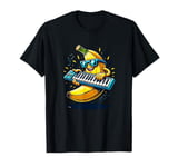 Cool Funky Banana Playing Keyboard Music T-Shirt