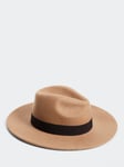 Mango Fedora Wool Hat, Brown