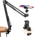 TARION Overhead Tripod Mount Articulating Arm Phone Holder Video Webcam Stand