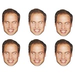 SHATCHI 10Pcs Prince William Royal Family Face Mask King’s Coronation Supplies Celebrities Face Masks UK Hen Night Stag Parties Fancy Dress Bulk Wholesale