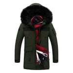 Doudoune Homme De Marque À Capuche À Large Col Fourrure Parka Homme Vêtement Masculin Épaississant Hiver Chaud Manteau Hommes -Zs306980