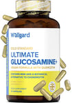 Wellgard Vegan Glucosamine & Phytodroitin Supplement with Quercetin, MSM, and Ginger Extract - Botanical Chondroitin Alternative, Includes Rosehip, Made in UK