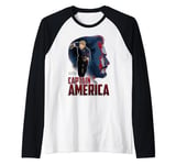 Marvel Infinity War Captain America Profile Manche Raglan