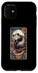 Coque pour iPhone 11 Esthetic Cottagecore The Opossum Possum Jeu de cartes Tarot