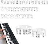 Étiquettes De Notes De Piano, 88 Touches Autocollants De Clavier De Piano Amovibles En Silicone, Notes De Clavier De Piano Réutilisable Pour Débutant Enfants