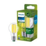 Ampoule LED A60 E27 1535lm=100W blanc froid Philips ⌀6 cm transparent