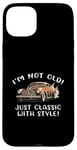 Coque pour iPhone 15 Plus Graphisme cadeau de voiture vintage I'm Not Old I'm Classic with Style