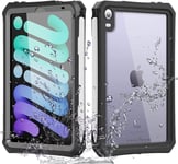 Coque Étanche Pour Ipad Mini 6 (6e Génération 8.3"" 2021) [Poseidon Case] Coque Étanche Ultra-Résistante Avec Protection D'écran Intégré + Support Et Sangle De Cou Pour Ipad Mini 6 2021.[G965]