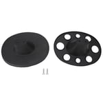 Black Plastic Round Hair Brush Holder Salon Hair Massage Cushion Comb Brush