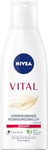 NIVEA VITAL Lait nettoyant apaisant pour le visage pour peaux matures élimine en profondeur le maquillage et les salissures de la peau (200 ml)