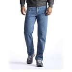 Lee Straight Leg Jeans Regular Fit Straight Leg Jeans - Straight Fit Jeans Men, Pepper Prewash, 30W / 34L