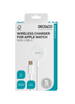 DELTACO Apple Watch charger, USB-C, 1 m fixed cable