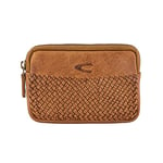 camel active Bags Wave Étui à clés en Cuir pour Femme Taille Moyenne, Cognac, 11,0 x 2,0 x 8,0, Étui à clés