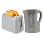 GEEPAS CO38029BT36550-GR Kettle & Toaster Set, Plastic