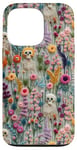 iPhone 13 Pro Boho Skeleton in Wildflower Vintage Floral Halloween Case