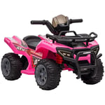 Kids Quad Bike Childrens Ride-on Four Wheeler ATV Car Music 18-36 months Pink