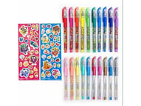 Scentos Scentos Gel Pens And 2 Sticker Sheets, 21032