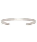 Leonardo 019631 Dalia Bracelet jonc gravé pour femme en argent, 6,5 cm, Acier inoxydable, Pas de gemme