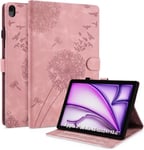 Coque Pour Ipad Air 13 2024 13 Pouces/Ipad Pro 12.9 Pouces Pissenlit Housse En Tablette Cuir Pu Protection Pour Ipad Air 13 2024 13 Pouces/Ipad Pro 12.9 Pouces Or Rose