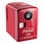 Coca-Cola 12v Bärbar 4 Liter/6 Burkar Termoelektrisk Minikyl Kyl/Värmare Med Bluetooth-högtalare