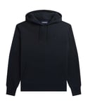 Fred Perry Mens Sweatshirt Laurel Wreath Hooded Sweat Black Cotton - Size Small