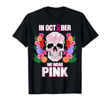 Pink Sugar Skull Polo For Women In October We Wear Pink T-Shirt