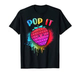 Strawberry Pop It Fidget Toy for Girls Pop It T-Shirt