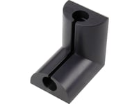 Tru Components Kabelclips 1226937 Bundt-Ø-Område 6.70 Mm (Max) Til Vinkelmontering Sort 1 Stk