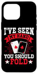 Coque pour iPhone 16 Pro Max Jeu de cartes de poker Jetons de jeu Bluff