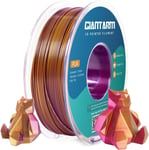 Tricolor Silk PLA Filament 1.75mm,3D Drucker PLA SILK Filament 1KG/Spule,Silk Rot Gold Lila