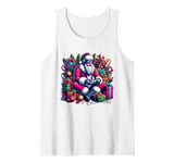 Funny Video Games Santa Gamer 8-bit Gaming Christmas Gamers Tank Top