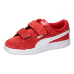 PUMA Boy's Unisex Kids Smash 3.0 SD V INF Sneaker, for All TIME RED White, 8 UK Child